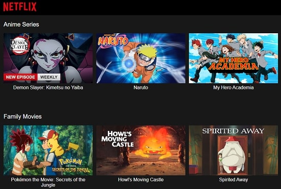 Netflix AnimeRush