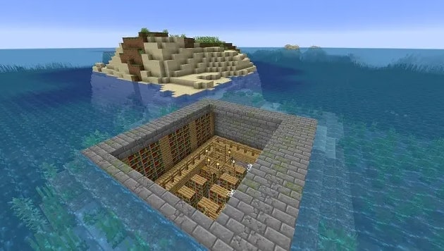 Stronghold Library in the Ocean