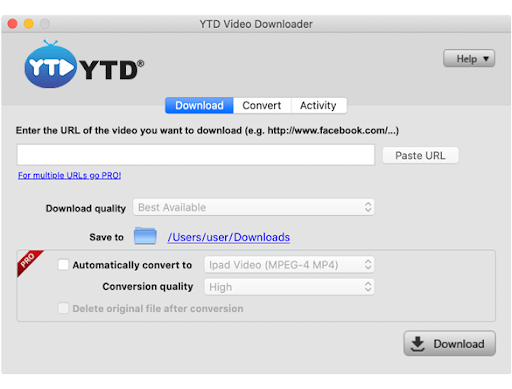 YTD Video Downloader & Video Converter for Mac