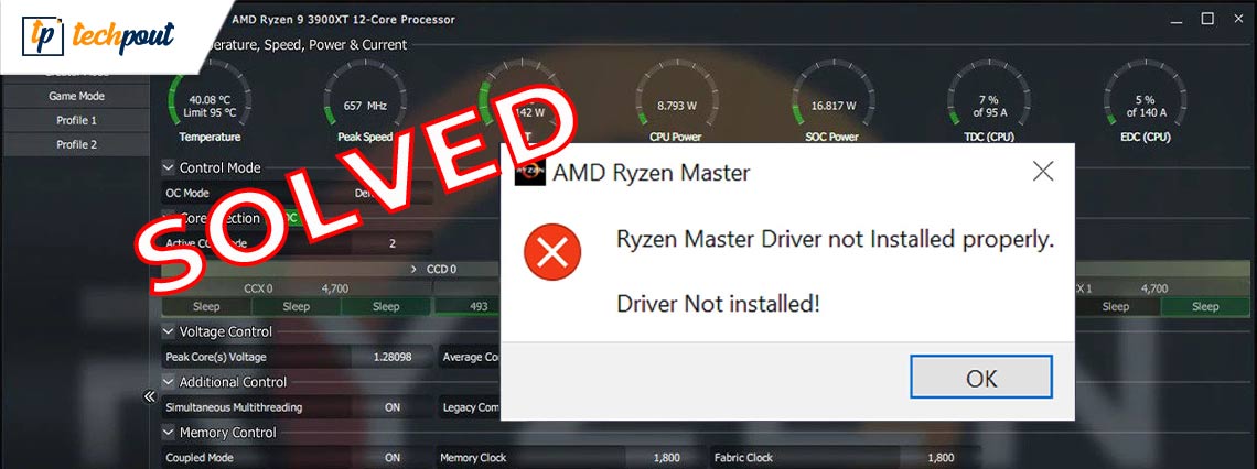 FIXED: AMD Ryzen Master Driver Not Installed Properly in Windows 10, 11 (2023)