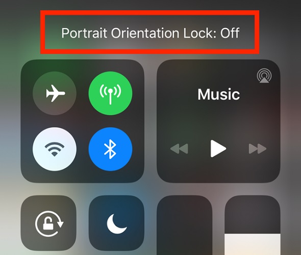 Portrait Orientation Lock Off