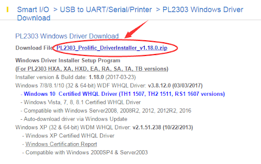 Prolific USB to Serial Driver Download and Update  Easily  - 25