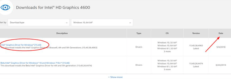 Intel HD Graphics 4600 Driver Download in Windows 10 - 99