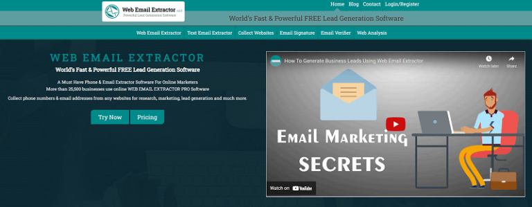 free search engine email address extractor