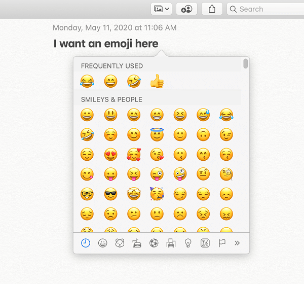 Shortcut for emoji keyboard