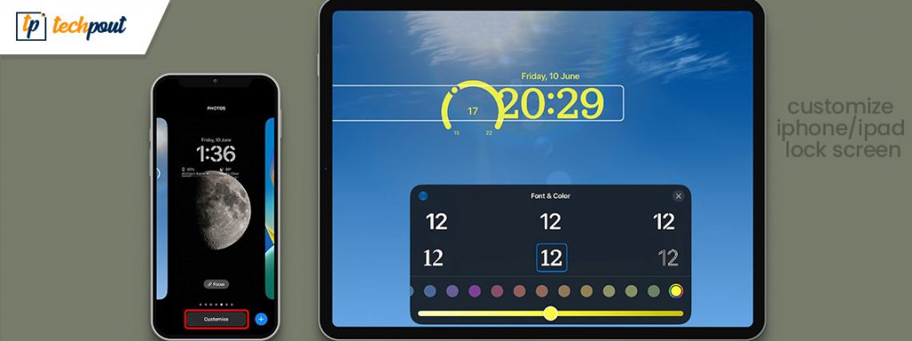 How to Customize iPhone/iPad Lock Screen [iOS 16] | TechPout