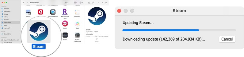 wait for Steam to update