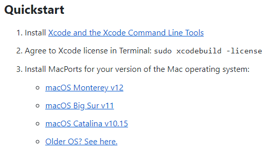 Get MacPorts for your Mac
