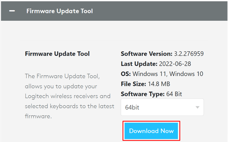 Download Now to get the driver’s installation file