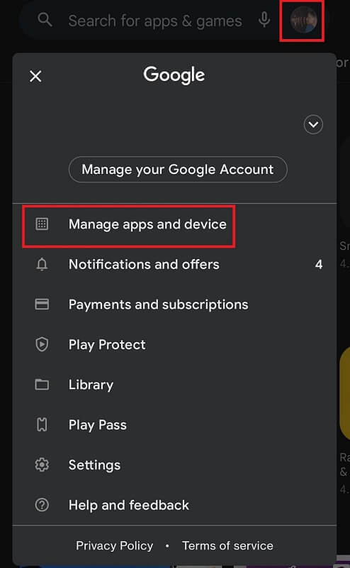 Manage apps and devices