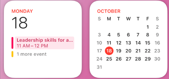 Calendar and Reminders