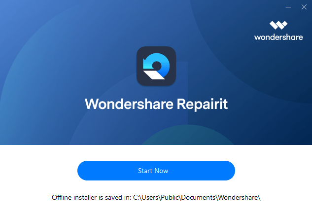 Wondershare Repairit -Start now