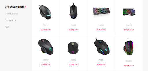 Download the Pictek gaming mouse driver update