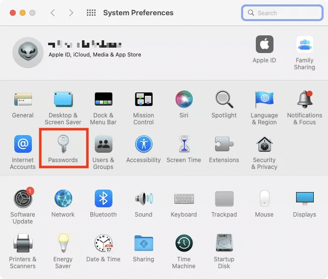 Use System Preferences to Find Mac Passwords