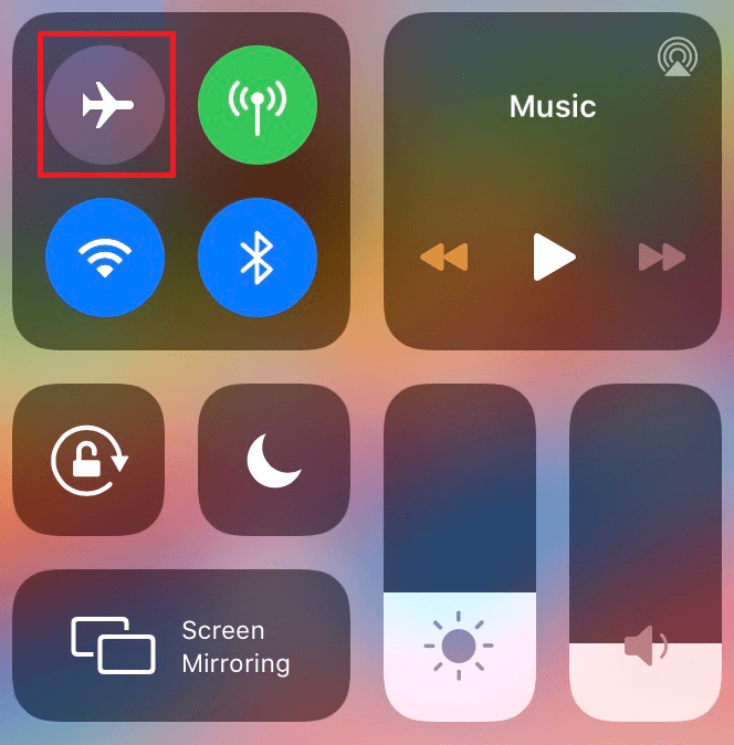 Airplane Mode on iPhone