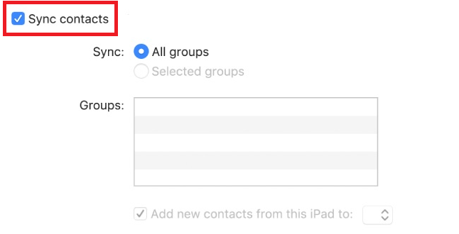 Sync Contacts - All Groups