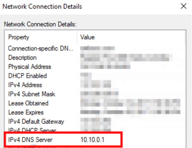 IPv4 DNS servers