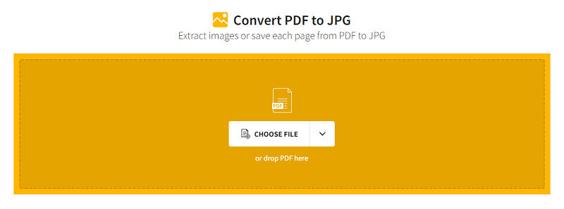 SmallPDF - Convert pdf to jpg