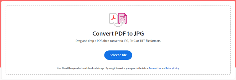 Adobe - Convert pdf to jpg