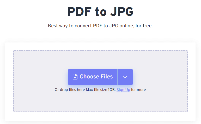 FreeConvert PDF to JPG