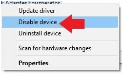 Disable device