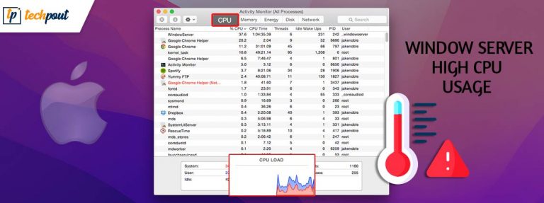 How to Fix WindowServer High CPU Usage on Mac [FIXED] | TechPout