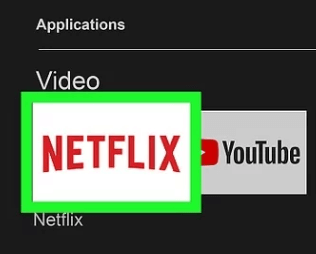 Netflix app from your library of applications