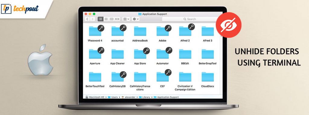 How to Unhide Folders in Mac Using Terminal | TechPout