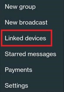 tap on Linked Devices