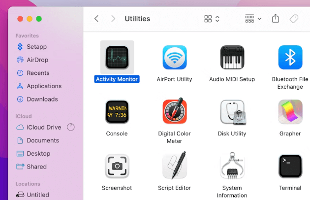 Activity Monitor on Mac