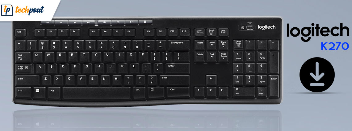 Teclado inalámbrico logitech k270 hot sale