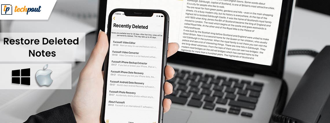How to Deleted Notes from iPhone, iPad, Mac, or Windows PC