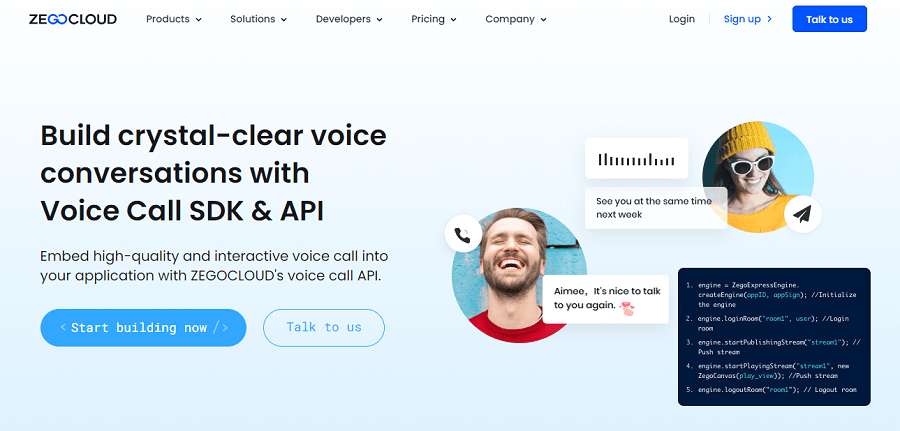 ZEGOCLOUD Voice Call