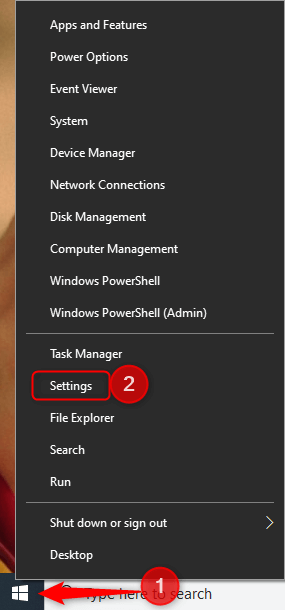 Setting option of Windows 11