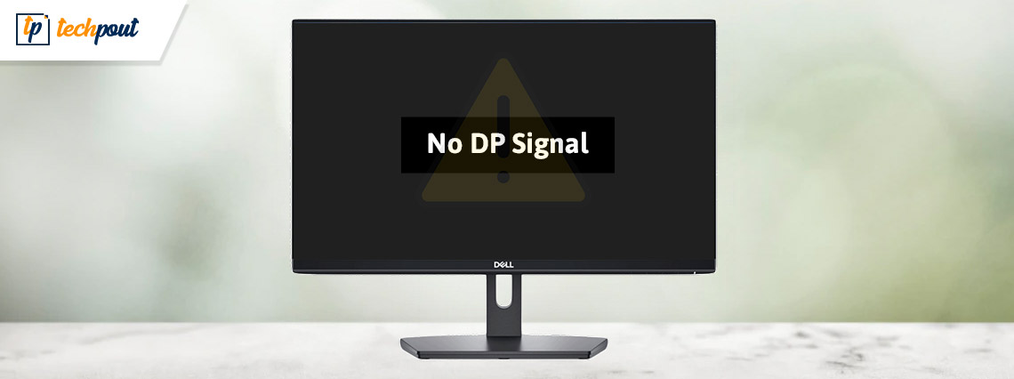 dell 24 monitor no dp signal from your device