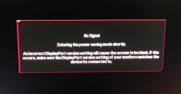 no dp signal from your device mac