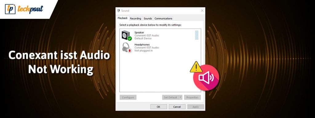 Conexant isst audio driver windows 10 не работает что делать