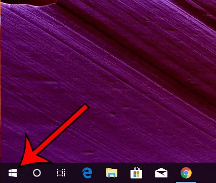 Click on the Start (Windows) icon
