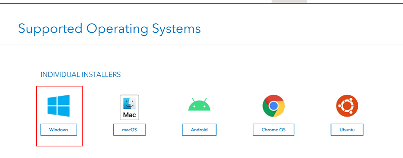Select Windows Operating System