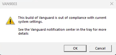 See the Vanguard Notification center