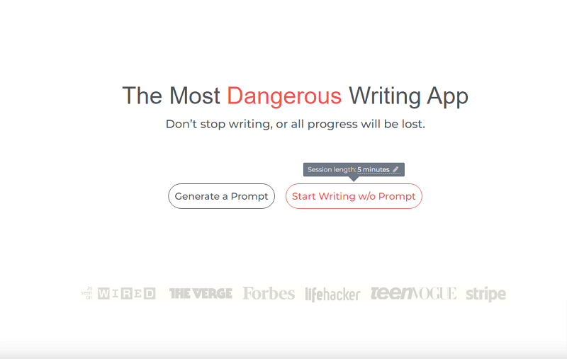 The Most Dangerous Writing App