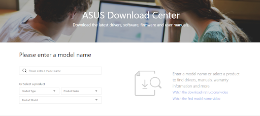 Download Center for Asus