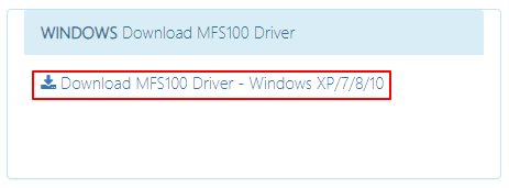 Download MFS100 Driver- Windows
