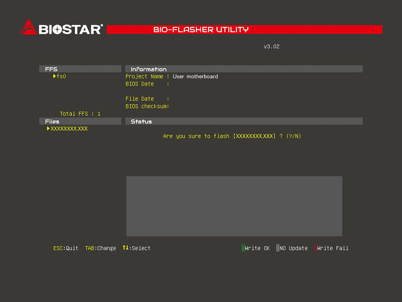 Biostar BIOS Update Utility