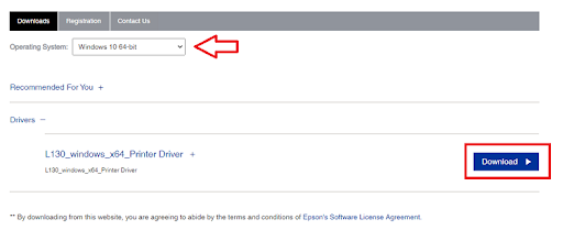 Epson L130 printer driver