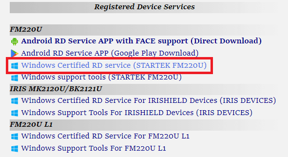 Windows Certified RD service (STARTEK FM220U)