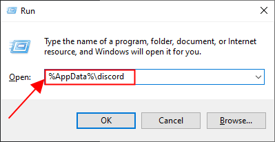 Try deleting Discord data from windows run