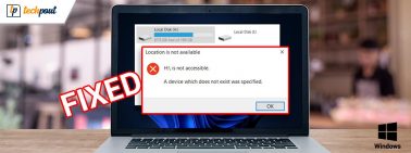 Fixed- A Device Which Does Not Exist Was Specified Windows