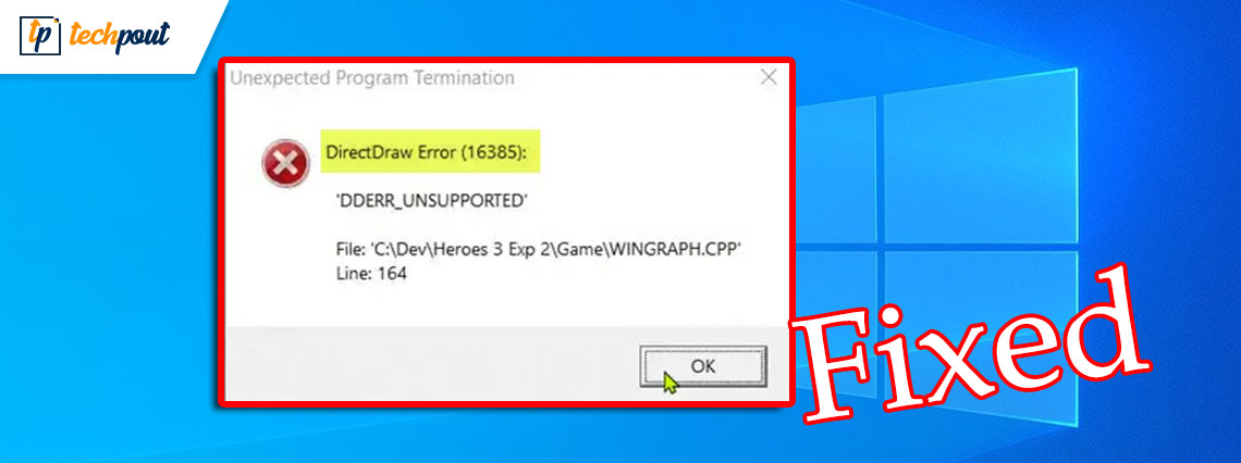 How to Fix DirectDraw Error in Windows 10, 11 (FIXED)
