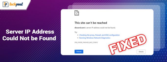 How To Fix Server Ip Address Could Not Be Found Fixed